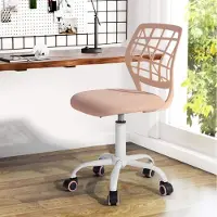 Dripio Bürostuhl für Jugendliche, verstellbar, rosa, Metall, 44x40x74-87 cm