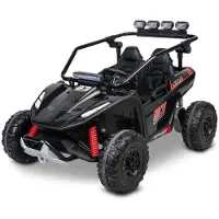 Toyz Kinder-Elektrobuggy Reptile Black mit LED, Bluetooth, EVA-Rädern, 3–8 km/h