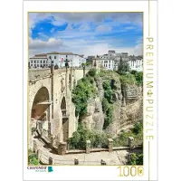 CALVENDO Puzzle Der Ponte Nueva mit Blick auf den gegenüberliegenden Stadtteil. | 1000 Teile Lege-Größe 64 × 48 cm Foto-Puzzle für glückliche Stunden