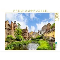 CALVENDO Puzzle Dean Village, Water of Leith, Edinburgh | 1000 Teile Lege-Größe 64 × 48 cm Foto-Puzzle für glückliche Stunden