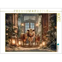 CALVENDO Puzzle Heilige Nacht im Stall | 2000 Teile Lege-Größe 90 × 67 cm Foto-Puzzle für glückliche Stunden