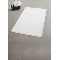 Kleine wolke Badematte "Vita, Badvorleger, Badezimmer Teppich", weiß, H:12mm, Baumwolle, Badematten, Badematte, Badteppich, Uni Farben, mit Schlaufe