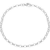 Ostsee-Schmuck Armband "- Charmsarmband - Silber 925/000 -" Gr. 19, silber (silber 925, silberfarben, weiß), Armbänder, Damen, Silber 925 (Sterlingsilber), Armband