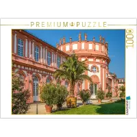 CALVENDO Puzzle Gartenseite von Schloss Biebrich in Wiesbaden, Hessen | 1000 Teile Lege-Größe 64 × 48 cm Foto-Puzzle für glückliche Stunden