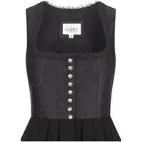 Nübler Dirndl NÜBLER "Dirndl lang Saskia", Damen, Gr. 50, EURO, schwarz, Obermaterial: 100% Viskose CV., Kleider Dirndl, Topseller