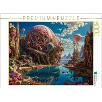 CALVENDO Puzzle Architektur der Myzelien: Wenn Pilze zu Kathedralen des Lichts werden | 2000 Teile Lege-Größe 90 × 67 cm Foto-Puzzle für glückliche Stunden