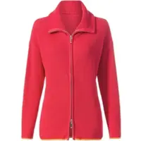 HEINE Strickjacke "Strickjacke Cardigan mit 2-Wege-Zipper", Damen, Gr. 44, pink, Sportlich, Strickjacken Strickjacke