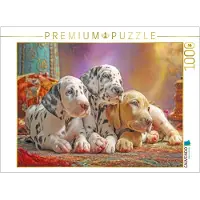 CALVENDO Puzzle Hunde mit Charme - Illustrationen | 1000 Teile Lege-Größe 64 × 48 cm Foto-Puzzle für glückliche Stunden