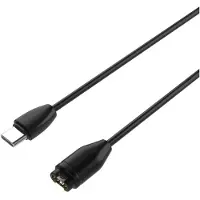 FIXED Kabel USB-C für Garmin Smartwatches, USB Charging Cable, 1m, Schwarz