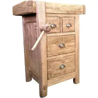 Dripio Werktafel 82x57x64 cm Massivholz handgefertigt Kücheninsel