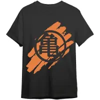 Superplay Dragon Ball Logo Kame Negro Kurzarm-t-shirt