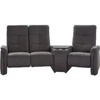 Exxpo - Sofa Fashion 3-Sitzer "Tivoli, Kinosofa mit Relaxfunktion, mit Ablagetisch und Stauraum", grau (elefant), B:258cm H:109cm T:152cm, Sofas, 3-Sitzer, bequem und komfortabel, hohe Rückenlehne