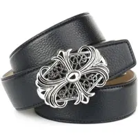 Anthoni Crown Ledergürtel , Damen, Gr. 90, schwarz, Leder, unifarben, Gürtel Ledergürtel, mit eleganter Motiv-Schließe