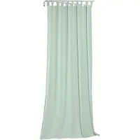 Wirth Vorhang "Sunday, 1 Stück, Schlaufen, halbtransparent, nach Maß, Jacquard", grün (mint), B:142cm H:345cm, Jacquard, Baumwolle, Polyester, Gardinen, Vorhang, nach Maß