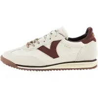Victoria Low-Top Sneaker 1158113V Beige mit runder Schuhspitze und Schnürverschluss