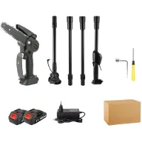 OEM Teleskop-Elektro-Kettensäge, vielseitiges 2-in-1-Design, leistungsstarker Motor, 2 Batterien