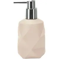 Kleine wolke Seifenspender "Crackle", beige (sandbeige), B:8cm H:17cm T:8cm, Polyresin (Kunststein), Dosierspender, Seifenspender, in mehreren Farben erhältlich