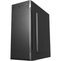 FSP CMT160 Gehäuse Midi Tower mITX, mATX, ATX Schwarz, Midi Tower, PC, Schwarz, ATX, ITX, micro ATX, SPCC, 15 cm