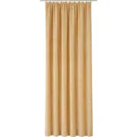 Wirth Vorhang "Trondheim 234 g/m2, 1 Stück, Kräuselband, blickdicht, Thermo-Chenille" Gr. 7, beige, B:132cm H:255cm, Chenille, Polyacryl, Gardinen, Vorhang