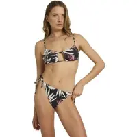 Roxy Bikini-Hose "Pt Beach Classics Ts Bikini", Damen, Gr. M, bunt (anthrazit wind swept floral), Obermaterial: 85% Polyester, 15% Elasthan., Badehosen Bikini-Hose
