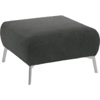 Home affaire Polsterhocker "Bellini", grau (graphit), B:75cm H:47cm T:75cm, Chenille (59, 7% Polyester, 34, 4% Polyacryl, 5, 9% Viskose), Hocker, Polsterhocker, passend zur Serie "Bellini"