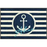 Wash & dry Fußmatte "Anchor Port", bunt, B:50cm H:7mm L:75cm, Obermaterial: 100% Polyamid, BY KLEEN-TEX, Teppiche, Fußmatte