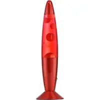 JUST LIGHT LED Tischleuchte "LAVA", rot, Ø 9,8cm H: 34cm, 1 Stk., Leuchten, Einzigartiges Lichtspiel erzeugt durch farbigem Wasser und Waschs, LED Tischleuchte