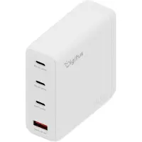 Digitus USB GaN Charger 140W, 3x USB-C, 1x USB-A, Drinnen, AC, Weiß