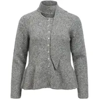 Object Schößchen Strickjacke Grau XL