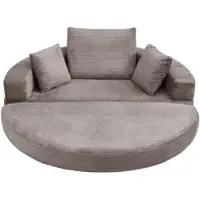 MODFU Multifunktionales Klappsofabett (173x176) Sofabett Schlafsofa mit hohem Rand,Tagesbett mit faltbarem Design,modulares Sofa mit Kissen,Braun&Grau