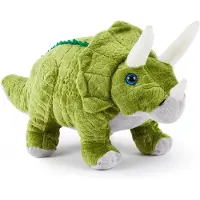 Merkloos Weiches Plüschtier – Plüschdinosaurier – Triceratops, 33 cm – Spielzeug für Kinder – Erstes Kuscheltier – Fantasievolles Spielzeug – Plüschtier