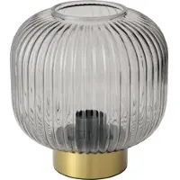 Osram Tischlampe Decor Groovie, grau, Höhe 22 cm, Glas, E27