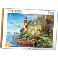 CARUNO EUROGRAPHICS Puzzle Hü tte in der Nä he des Leuchtturms 104 dlks
