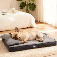 Merkloos Orthopädisches Hundekissen Hundebett Hundebettchen - Memory-Schaum - 22 cm Kopfkissen - Wasserdicht - Für mittelgroße und große Hunde
