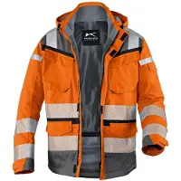 Kuebler REFLECTIQ Wetterjacke SYMPATEX PSA2 1307 - M / warnorange / anthrazit