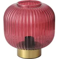Osram Tischleuchte Decor Groovie, rot, Höhe 22 cm, Glas, E27