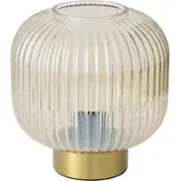 Osram Tischlampe Decor Groovie, amber, Höhe 22 cm, Glas, E27