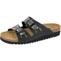 Lico Pantolette "Pantolette Bioline Lady Classic", Damen, Gr. 38, schwarz, Synthetik, Schuhe Pantolette