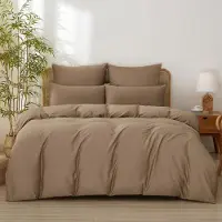 OEM Bettwäsche-Set 4-tlg. 135x200 cm, 100% Baumwolle, Satin, Reißverschluss