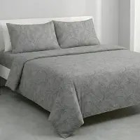 OEM Bettwäsche-Set, 4-teilig, 100% Baumwolle, 180x200 cm, Prion Grey