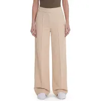 GUESS Damen Hose Olympe Straight Pants Relaxed Fit Braun