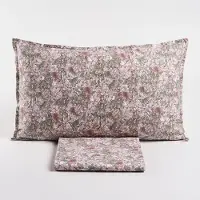 OEM Bettwäscheset 3-tlg. rosa 250x200 cm Perkal Baumwolle