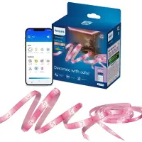 Philips Smart Lighting Smarter RGB-LED-Lightstrip, 5 m, Typ C, Connected by WiZ, Wi-Fi/Bluetooth, Weiß, Wi-Fi 4 (802.11n), 802.11b, 802.11g, LED, Kunststoff, Multi