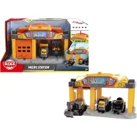 Dickie Toys Dickie Spielfahrzeug Go Real Micro Construction Station mit Kipper und 2 Bagger 203725010