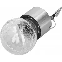 Dripio 6er-Set Solar-Hängelampen, Glaskugel-Design, warmweiß, 6,1 cm