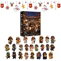 Merkloos Adventskalender mit 24 Acrylanhängern
