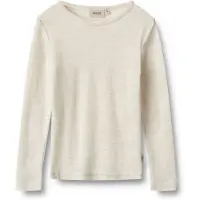 Wheat Wool T-shirt Long Sleeve Alfie eggshell melange (1141) 110