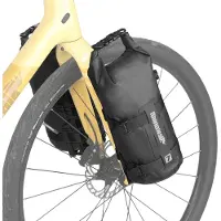Merkloos Fahrradgabeltasche Lenkertasche Rolltasche - 4 Liter - Wasserdicht - Mit Befestigung per Schrauben oder Gurt - Für Bikepacking