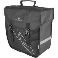 Merkloos Gepäcktasche für Gepäckträger - 18 Liter - Reflektierende Streifen - Schnellverschlüsse - 38 x 18 x 30 cm