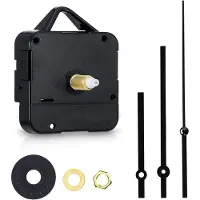 OEM Leise Wanduhr-Set, 24 mm, schwarz – Uhrwerk + Zeiger